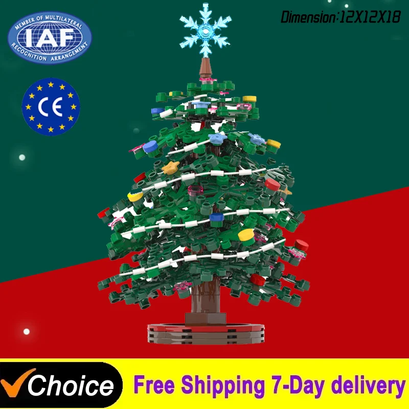 

Christmas Tree Decoration Block Toy Christmas Gift Model Creative Animation Cartoon Character Block Toy Boy's Birthday Gift