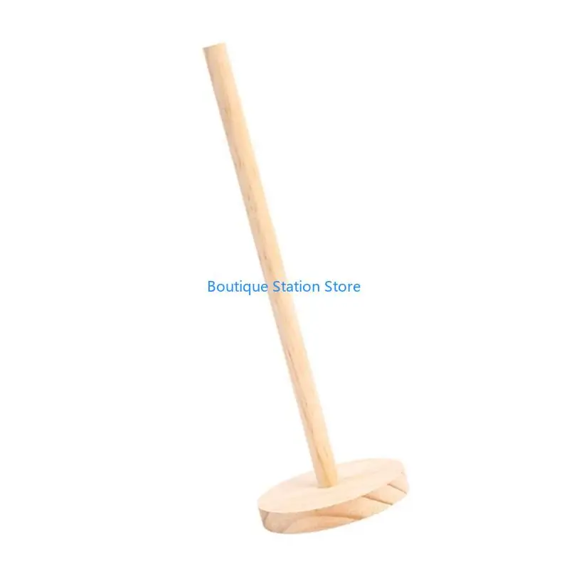 Y55f geräumige Holzhaar -Cliphalter -Scrunchies Display Ständer vertikales Armband Rack