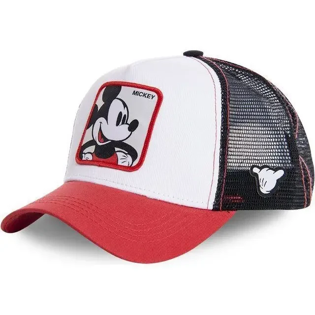 Kawaii Mickey Trucker Cap Mesh Back Baseball Hat Adjustable Cartoon Donald Duck Hip Hop Sun Protection Outdoor Streetwear Gifts view 4