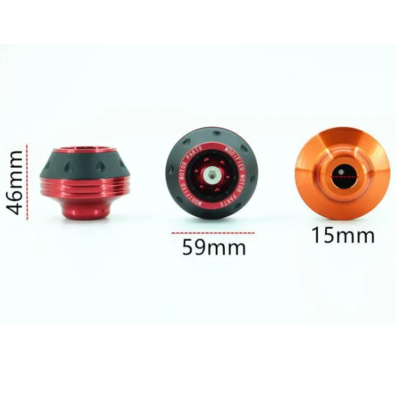 2PCS Motorcycle Crash Protector Wheel Protection Pads Motorbike Motocross Tire Frame Slider Colorful Moto Equipment Accessories