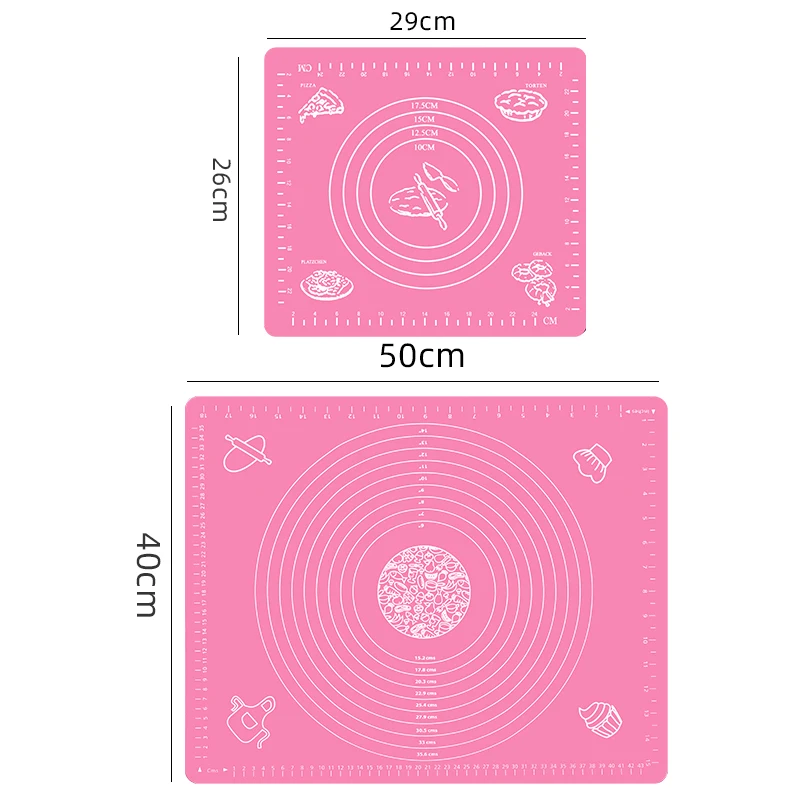 FAIS DU Kneading Pad Silicone Baking Mats Kitchen Accessories Sheet Pizza Dough Mat Non-stick Pastry Rolling Mat Cooking Tools