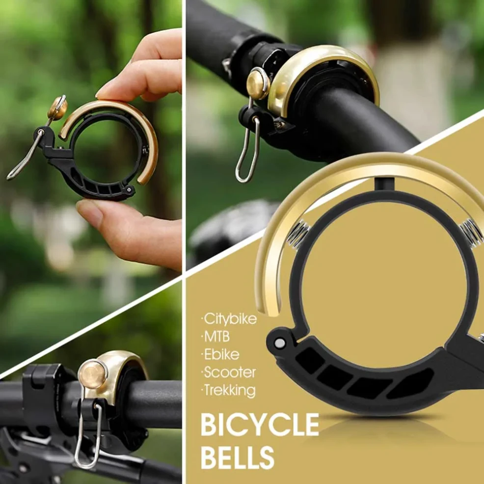レトロなラウドホーンハンドルバーアラームリングベル折りたたみ - Bell Handlebar Ring のレビューと価格