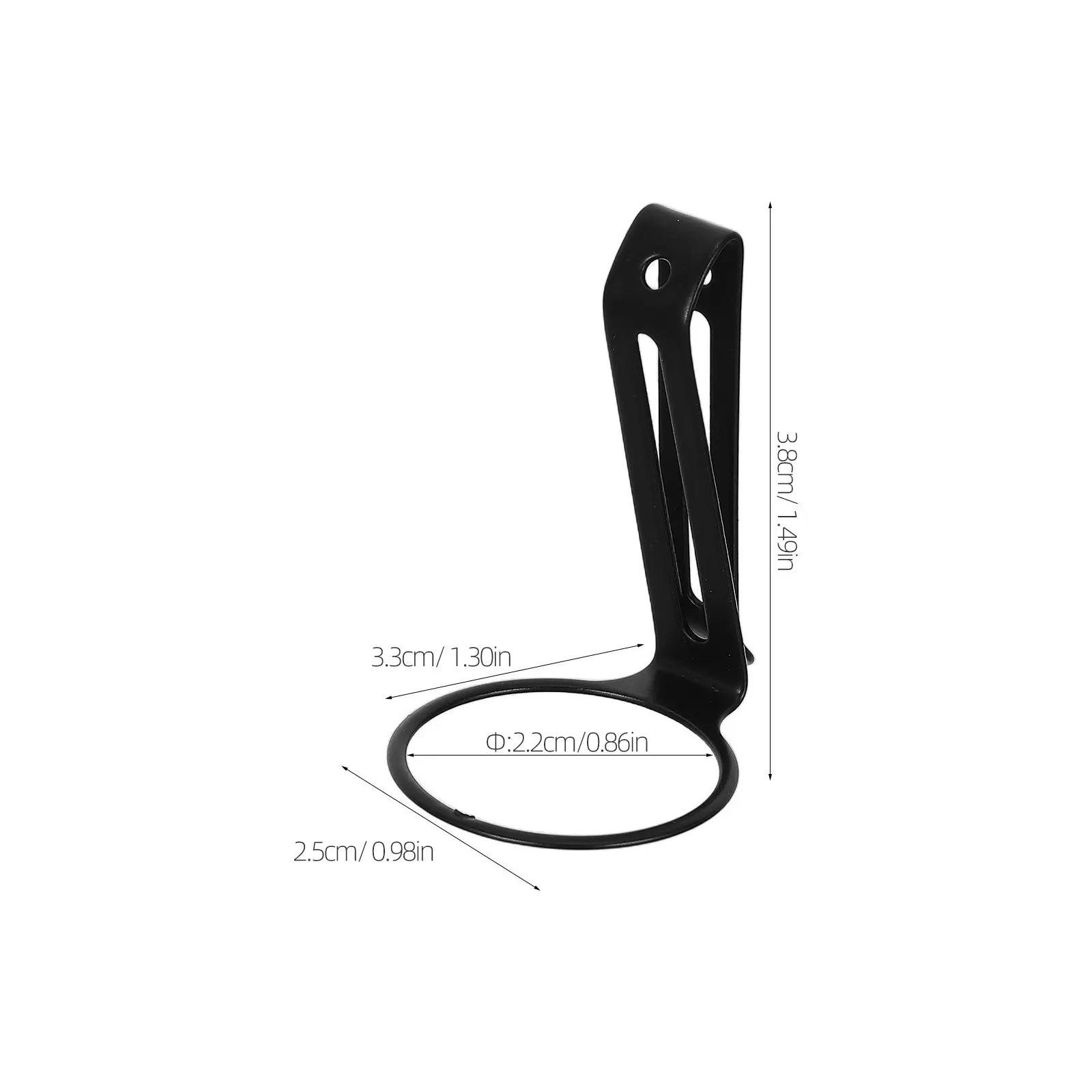 4Pcs Metal Flashlight Belt Clip Replacement Secure Holder for Waistband Backpack Portable Torch Mount Outdoor Hiking Work 22Mm
