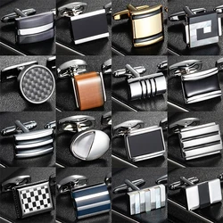 New Light Luxury Cufflinks Cool Men's French Shirts Button Gift Bridegroom Dress Wedding Cufflink Gothic Jewelry High Quality