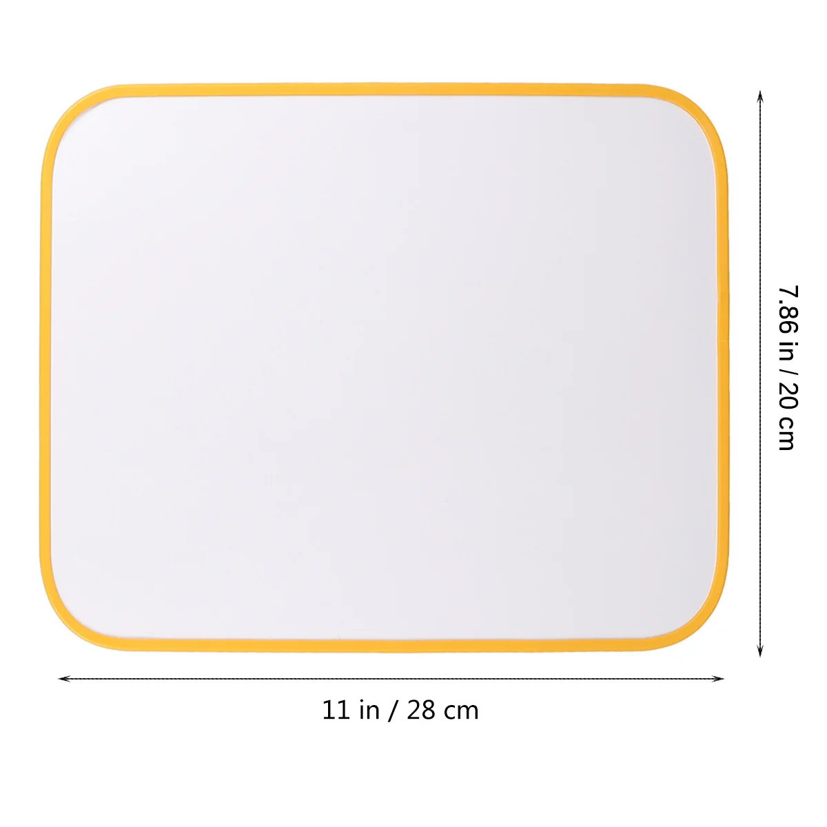 

1Pcs Magnetic Writing Board Plastic White Hanging 21x28cm Yellow Erasable Drawing Message Board for Office School Home