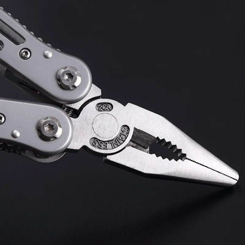 المحمولة جيب Multitool 420 الفولاذ المقاوم للصدأ Multitool كماشة سكين مفك للبقاء في الهواء الطلق التخييم الصيد والمشي لمسافات طويلة