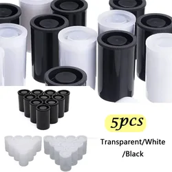 5pcs 33mm Plastic Empty Film Canister Camera Reel Container Storage Case Can for Accessories Art Beads Coin Pill Fishing Bait