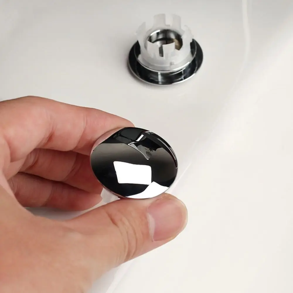 Round Sink Overflow Covers double layer Copper Wash Basin Overflow Ring Plug Replacement Tub Drain Stopper Kitchen Bathroom