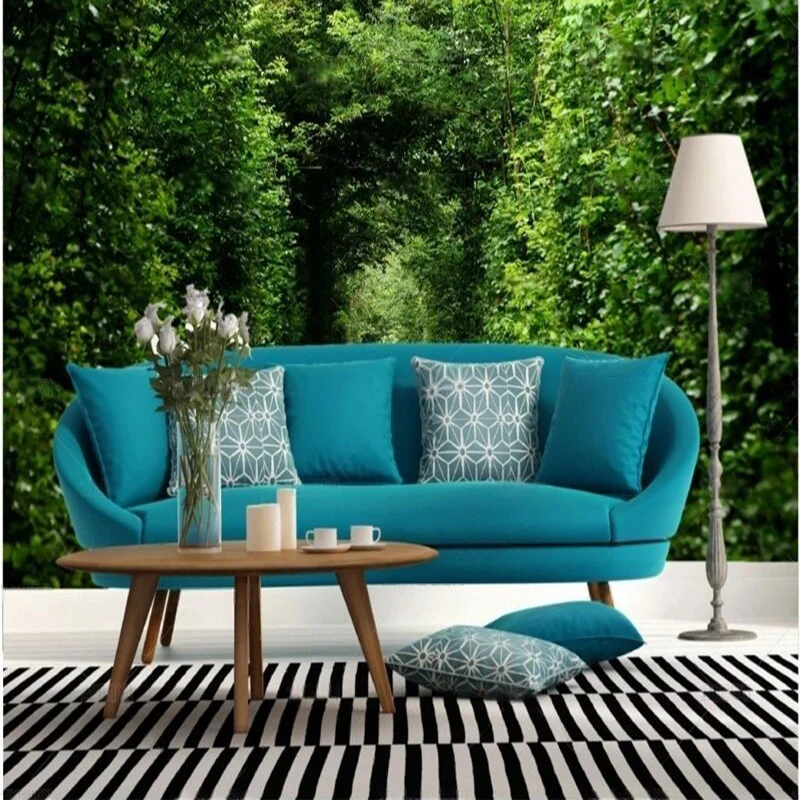Beautiful modern simple grand and elegant tunnel TV luxurious home decoration bedroom background wall