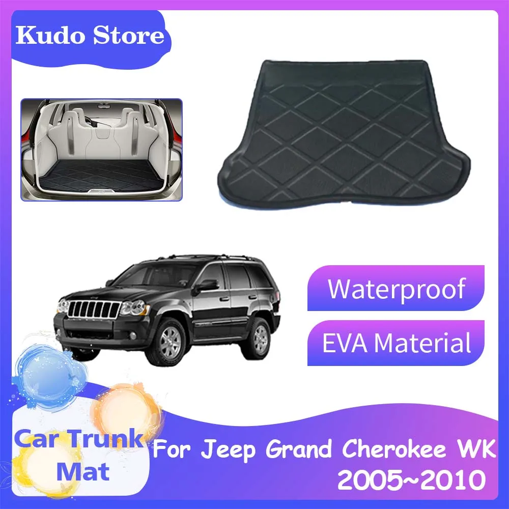 

Коврики для багажника автомобиля Jeep Grand Cherokee WK 2005 ~ 2010 2006 2007 2008 2009, подушки для багажа, напольные поддоны для хранения, задние подкладки для груза, аксессуары