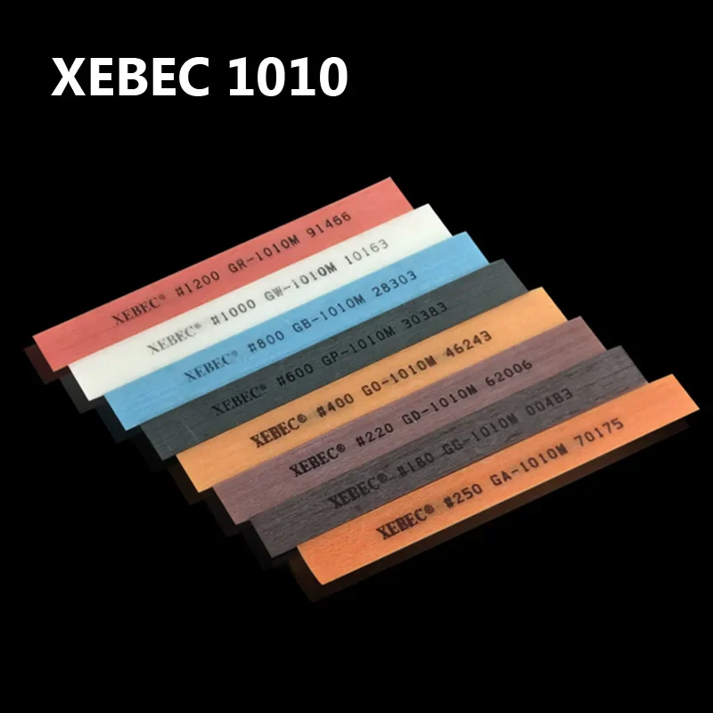 5pcs Japan XEBEC Fiber Stone 1010M G Series Ceramic Fiber Stone for Mold Die Polishing 1*10*100mm Grit180~1200