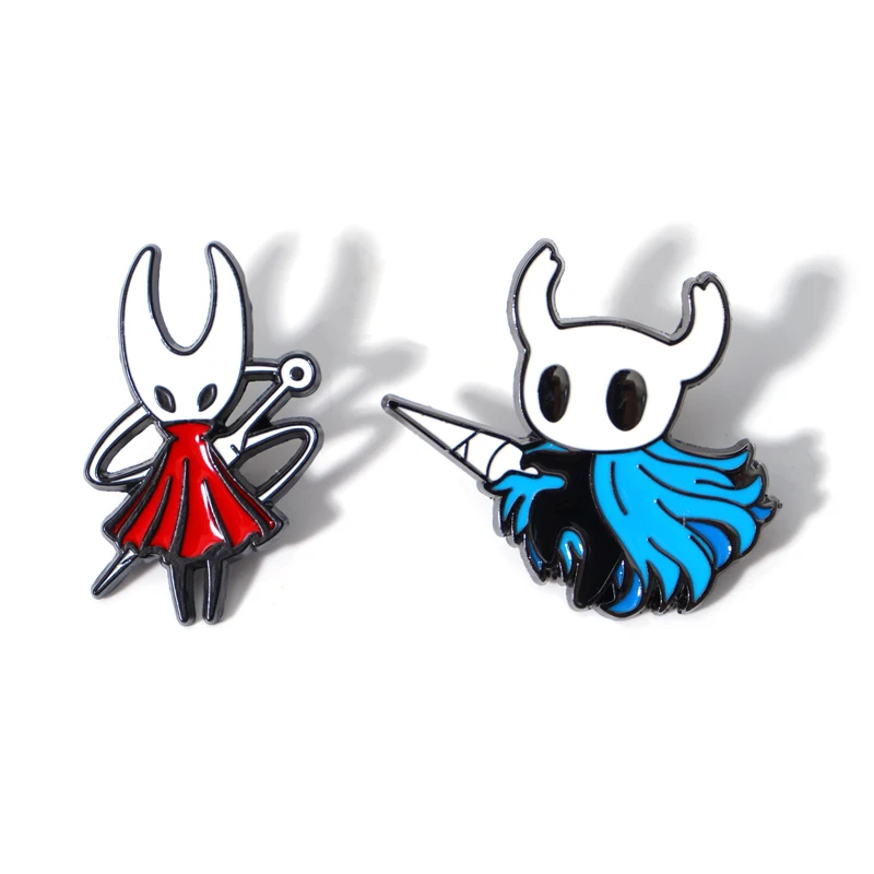 Classic Game Hollow Knight Enamel Lapel Pin Cartoon Metal Brooch Jewelry for Women Men Hat Backpack Bags Badge Pins Kids Gifts