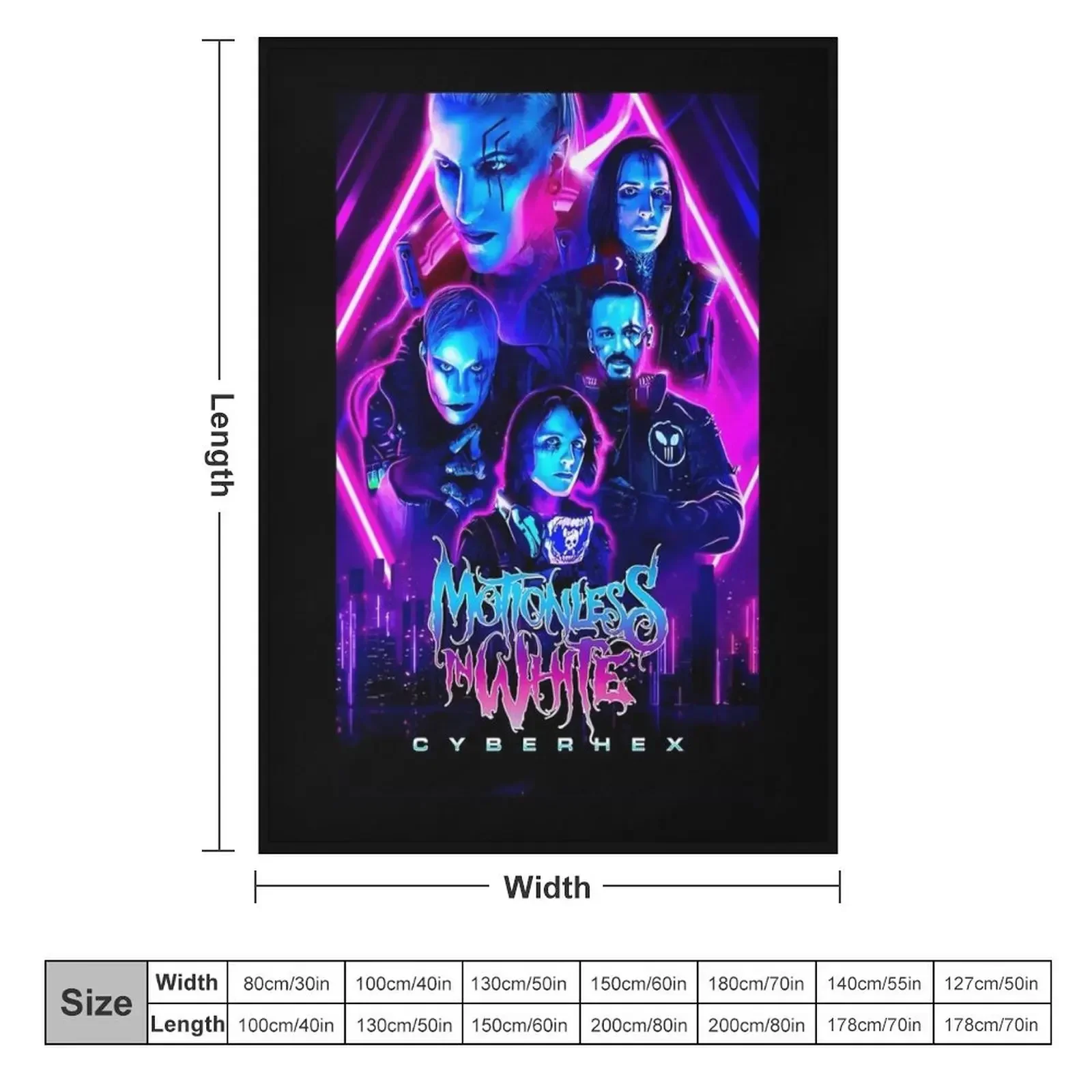 Motionless in white music Throw Blanket valentine gift ideas Nap decorative for winter Blankets