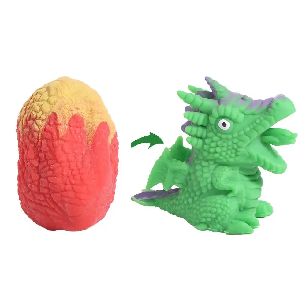 TPR Simulation Flip Dinosaur Eggs Toy Pinch Kneading Interactive Games Flip Dinosaur Egg Model Stretching Flipable