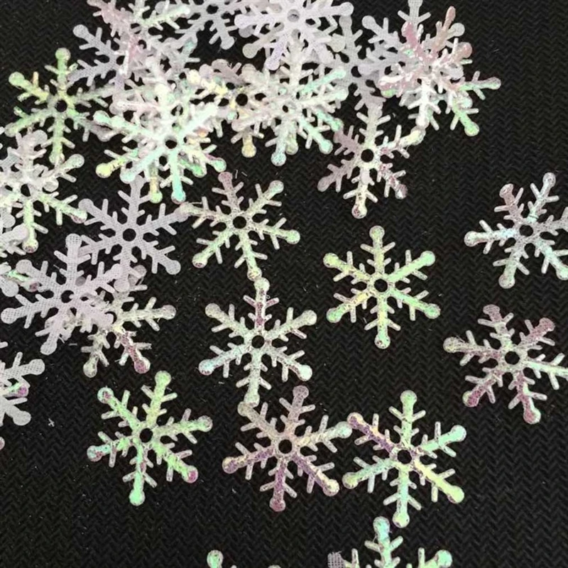 Flocos de neve de natal confetes mini flocos de neve enfeites de árvore de natal casa inverno decorações de festa de natal suprimentos