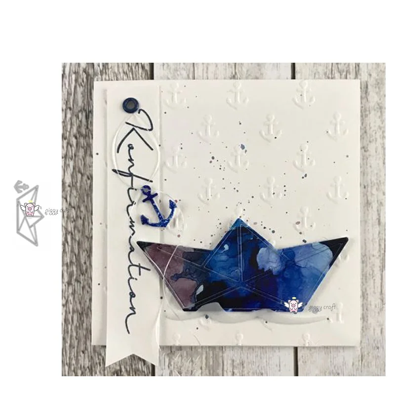 PP Craft metal cutting dies cut die mold Boat hook ship decoration Scrapbook paper craft knife mould blade punch stencils dies