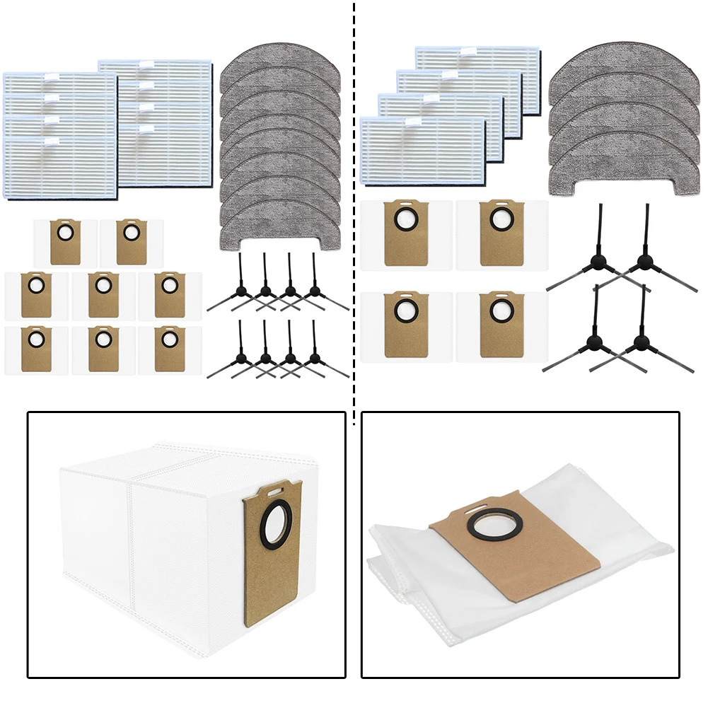 

Filter Mop Cloth Dust Bag Side Brush Kit For MONSGA MS1MAX Robot Vacuum Cleaner Accessories Side Brush Filter Mop Cloth Dust Bag