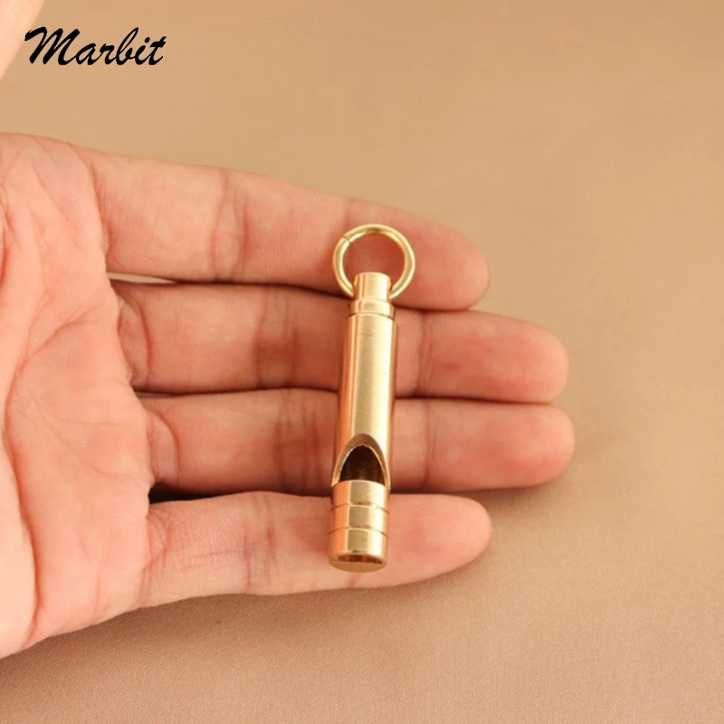 

Multifunctional Brass Emergency Survival Whistle Portable Keychain Outdoor Tools Training Whistle For Camping Hiking