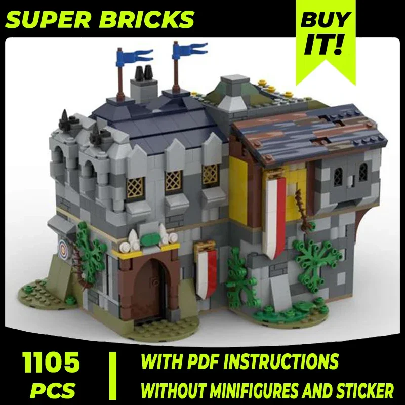 Moc Building Blocks Military Model The Knight's Retreat Technical Bricks DIY Assembly Construction Toys For Child Holiday Gifts