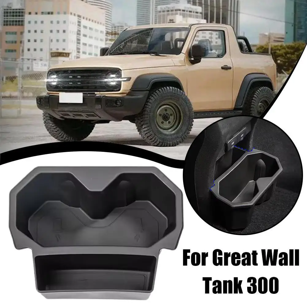 

For GWM Tank 300 Car Rear Exhaust Vent Water Cup Holder Multifunctional Storage Bucket Water Cup Holder Car Interior Accessory