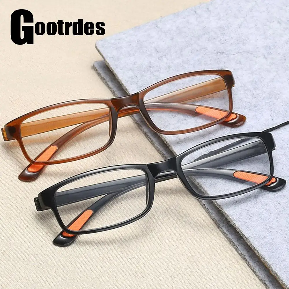 Fashion Ultra-light Reading Glasses Unisex Flexible Frame Presbyopic Eyeglasses Elders Vision Care Readers Eyewear +1.00~+4.0