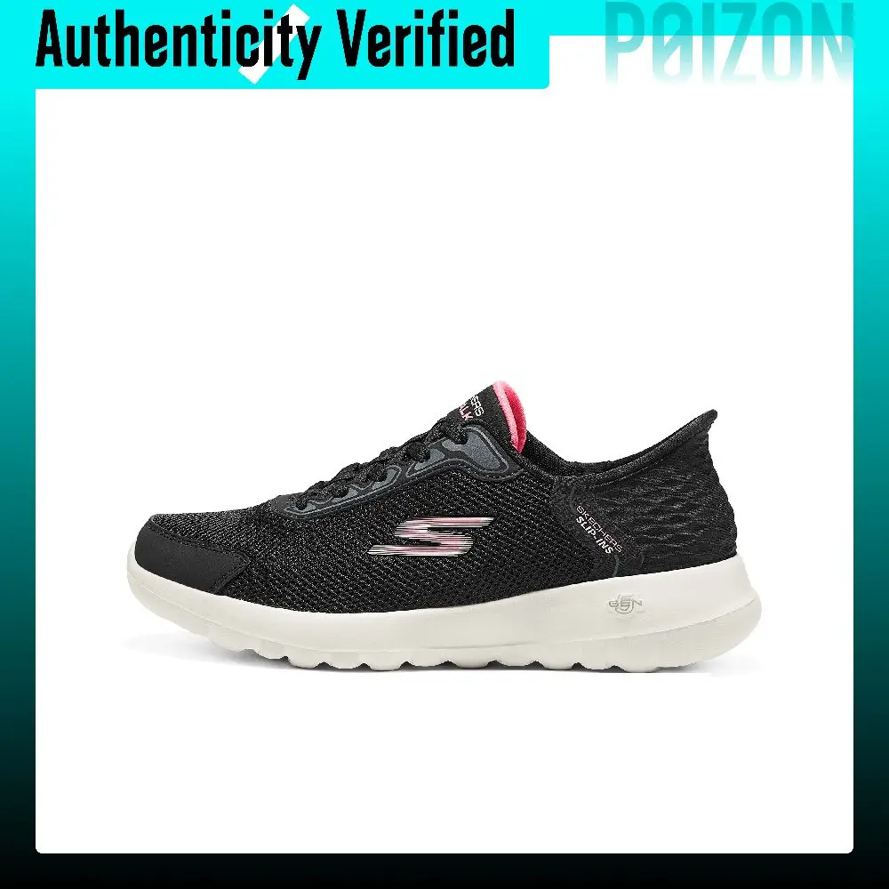 Skechers GO WALK Cushioning Low top Walking Shoes Women's 125721-BKPK