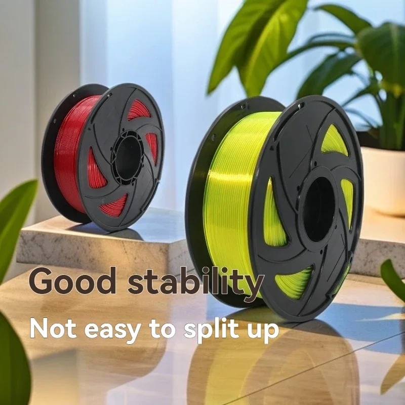 เส้นใยพิมพ์ 3 มิติ PETG หลายสี ใส ขนาด 1.75 มม. น้ำหนัก 1 กก. 1 ม้วน บรรจุอย่างเรียบร้อย สำหรับเครื่องพิมพ์ 3 มิติ และปากกา 3 มิติ