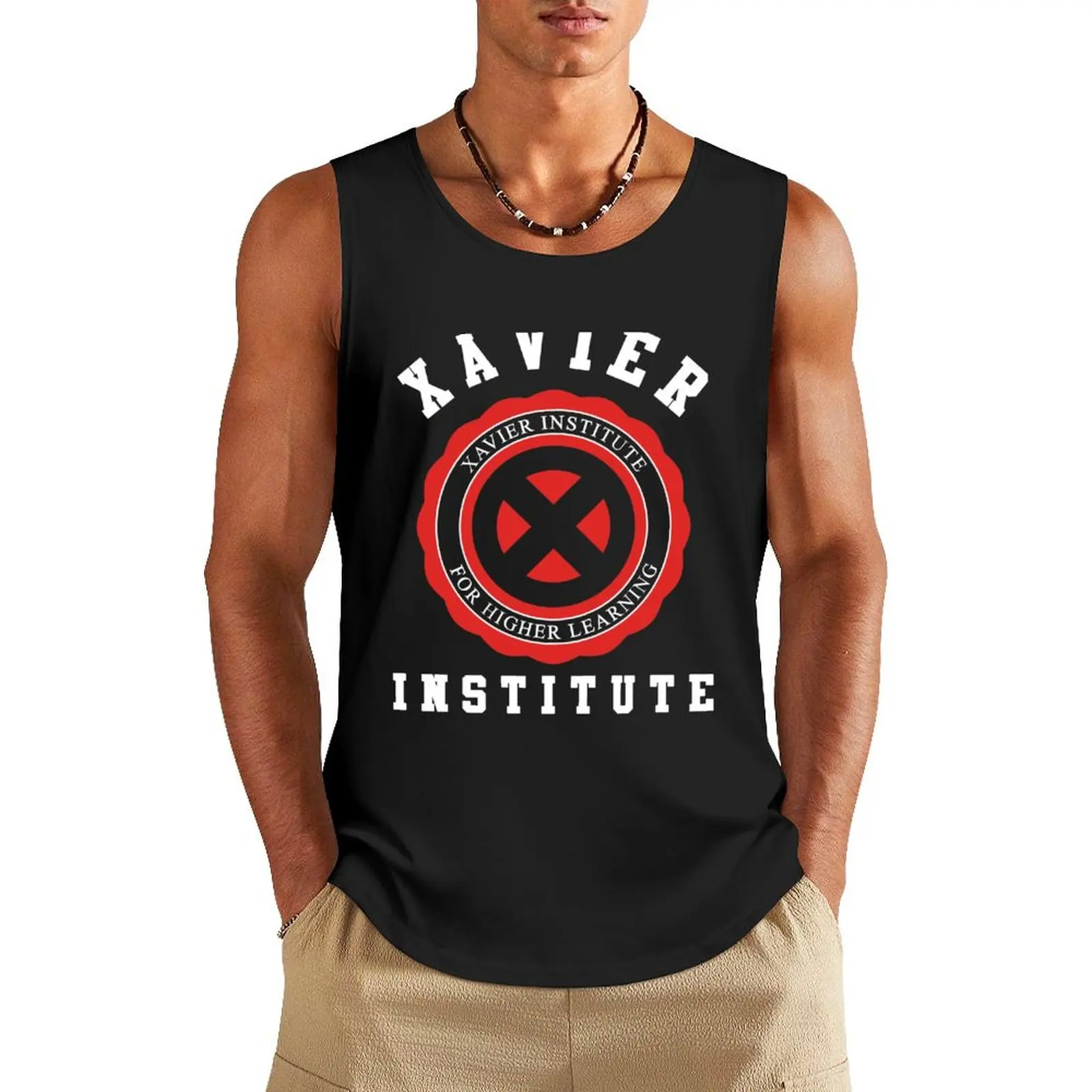 Xavier Institute Tank Top Men's sleeveless t-shirt singlets for men Clothing