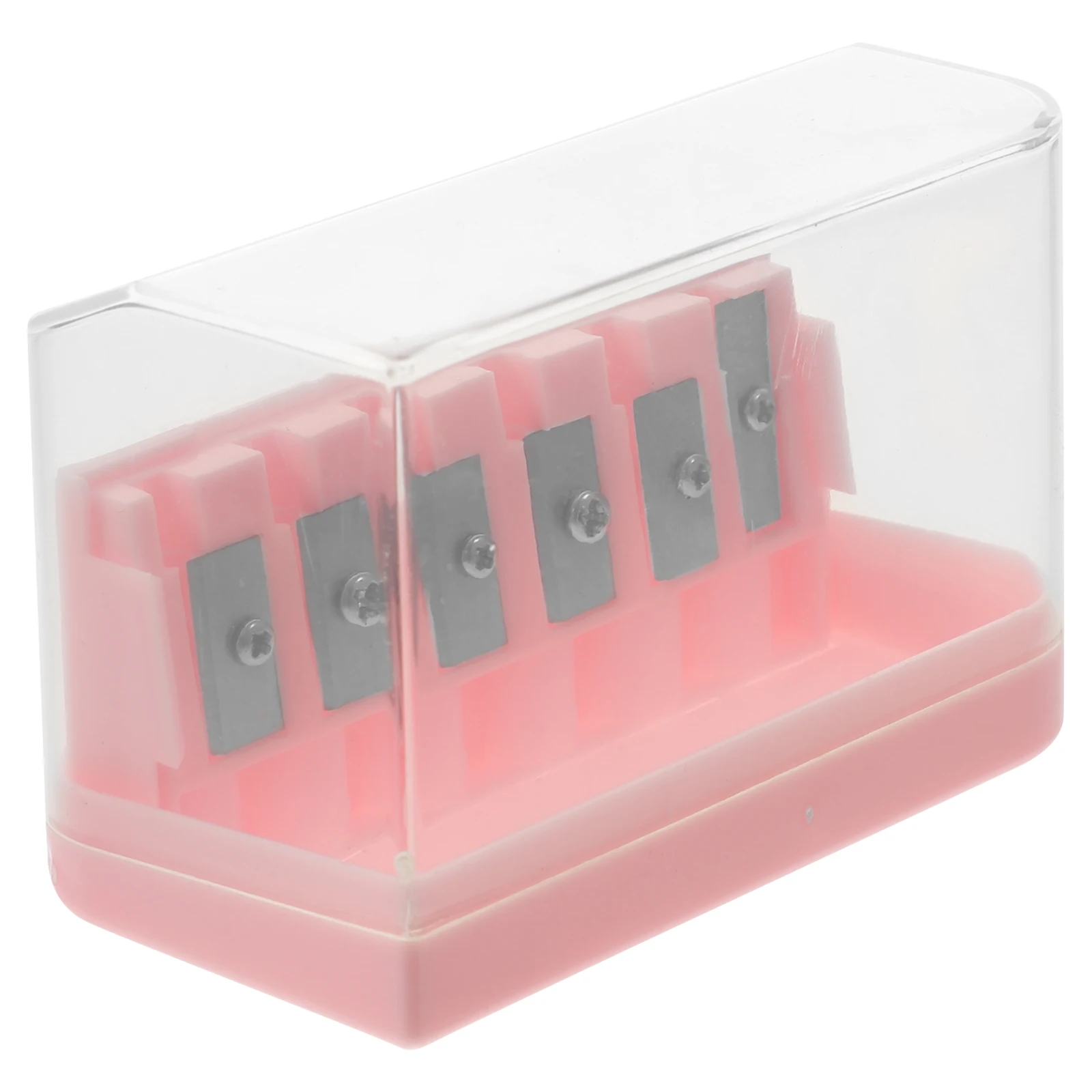 

6 Hole Sharpener Pencil Grinder ABS Compact School Office Hand Sharpener Kids Classroom Bulk Pencils Student Supplies