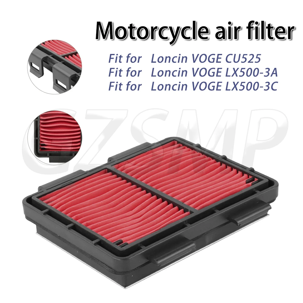Air Filter System Motorcycle Air Filter Intake Cleaner CU525 Accessories Fit For Voge CU525 CU 525 LX500-3A LX500 3A 3C