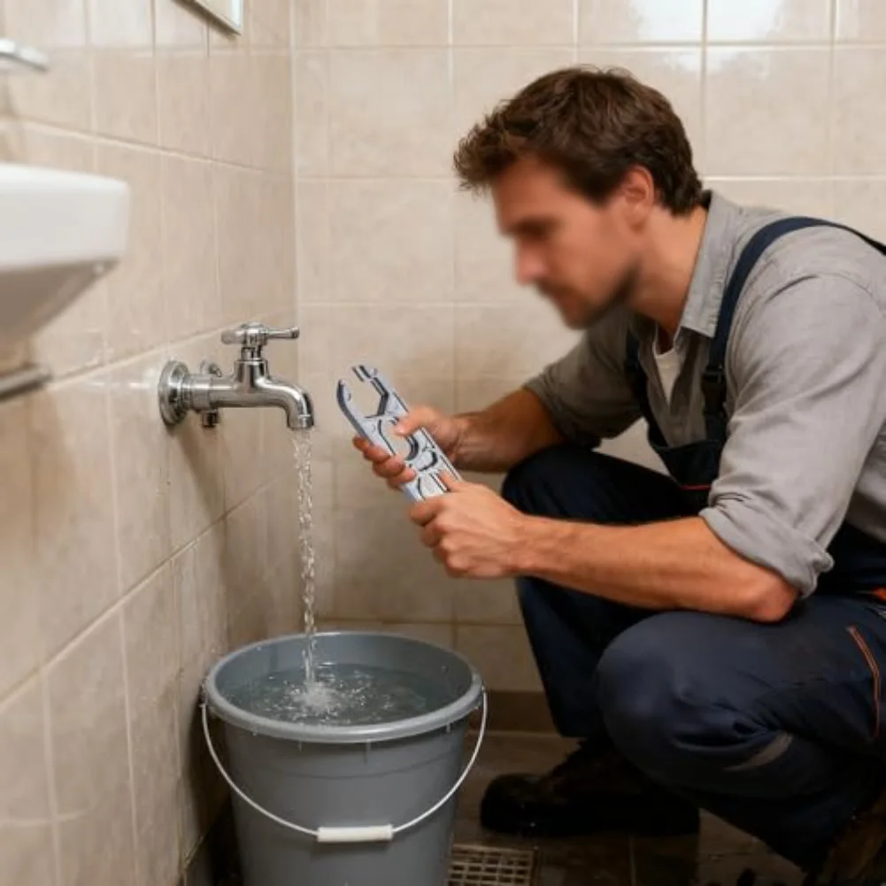 Heavy Duty Adjustable Bath Wrench with Tool Steel Build and Comfortable Grip for Long-Lasting Plumbing Maintenance and Repairs