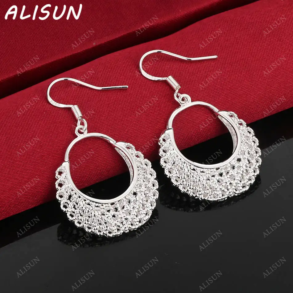

ALISUN 925 Sterling Silver Retro Earrings Drop Earrings Charm Trend Birthday Gifts Fashion Party Fine Jewelry