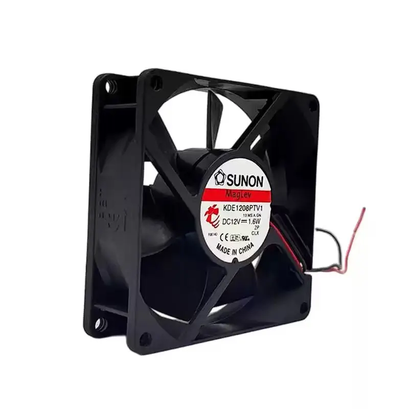 Original For SUNON MagLev KDE1208PTV1 12V 1.6W 8025 80mm 8cm 2Pin Ultra Long Life Quiet PC Case Inverter DC Cooling Fan