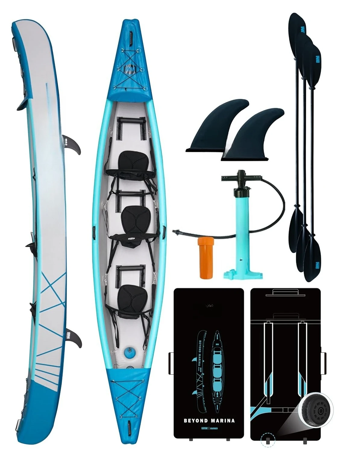 Inflatable Kayak 1/2/3 Person Adult- Full Drop Stitch Kayak, Customized