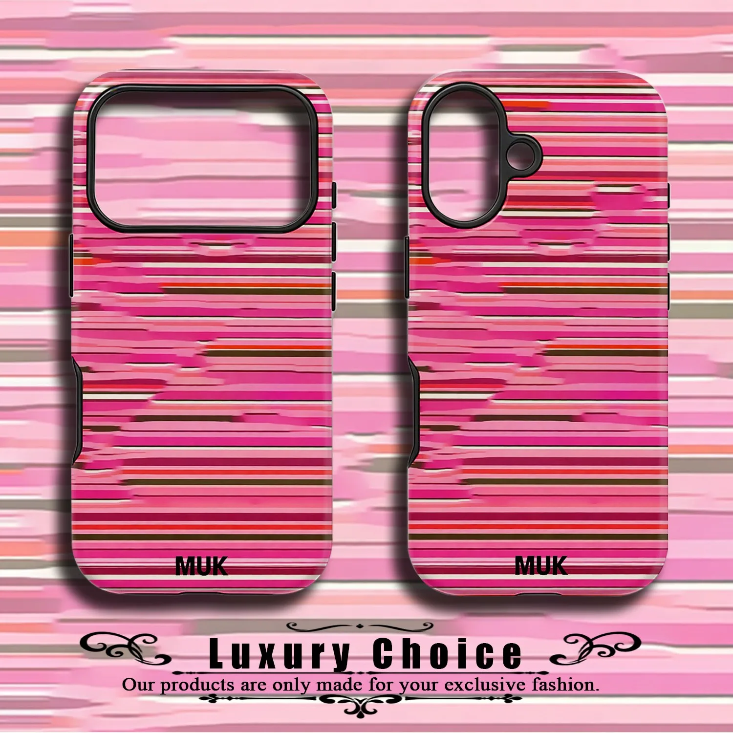 Pink Layers MUK Phone Case for Samsung Galaxy S20 S22 S23 S24 S25 S26 FE Plus Ultra Edge 4G 5G Double-layer Back Cover
