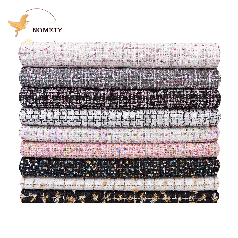 150x50cm Tweed Fabric Thicken Fancy Woollens For Sewing Half Skirt Coat Shorts Suit Background Cloth