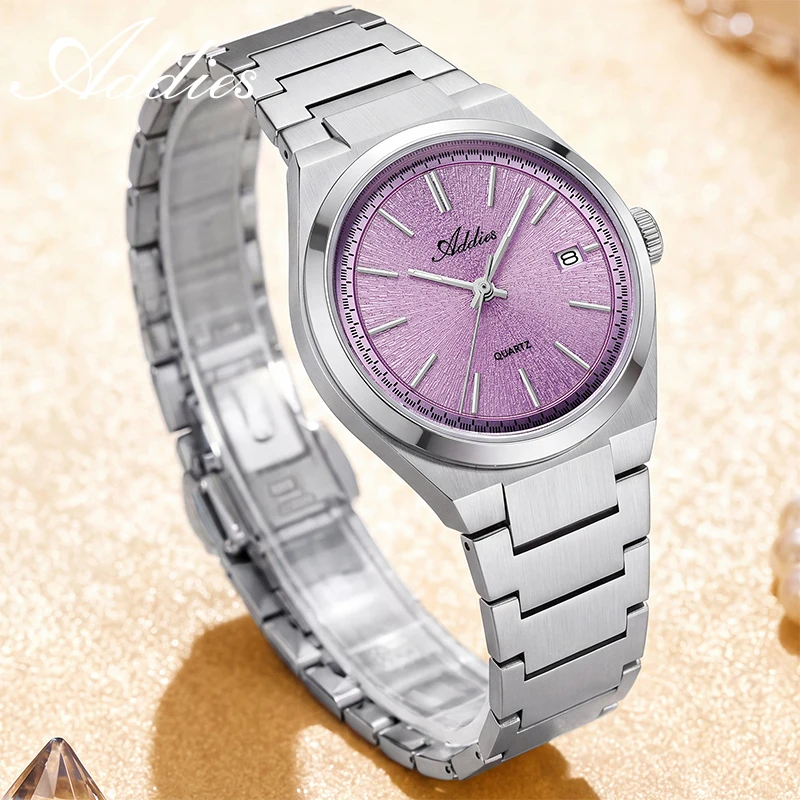 ADDIES 35MM Quartz Lady Watch Japan GM12 Stainless Steel BGW9 Luminous Business Women Wristwatch Date Display Watches AW25910