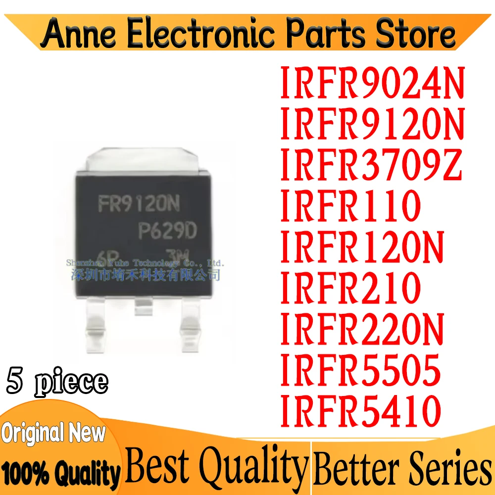 (10piece)100% New IRFR9024N IRFR9120N IRFR3709Z IRFR110 IRFR120N IRFR210 IRFR220N IRFR5505 IRFR5410 TO-252 IC Chipset In Stock