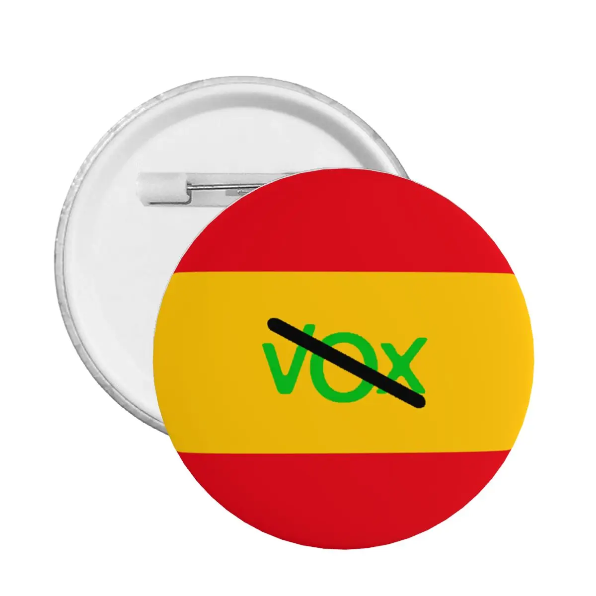 Spain Vox Logo Flag Pin Badge Spanish Political Party Hats Pinback Buttons Brooches Boyfriend Gift