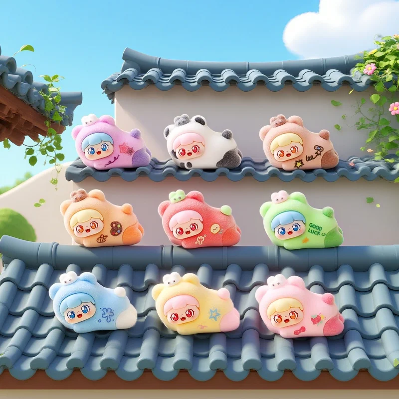 ตุ๊กตาการ์ตูนขนฟู ของเล่นสุดฮิต กล่องสุ่ม ของตกแต่งโต๊ะทำงานในห้องนั่งเล่นขนาดเล็ก ของขวัญแบบซองสุ่ม ฟิกเกอร์ขนาดเล็ก