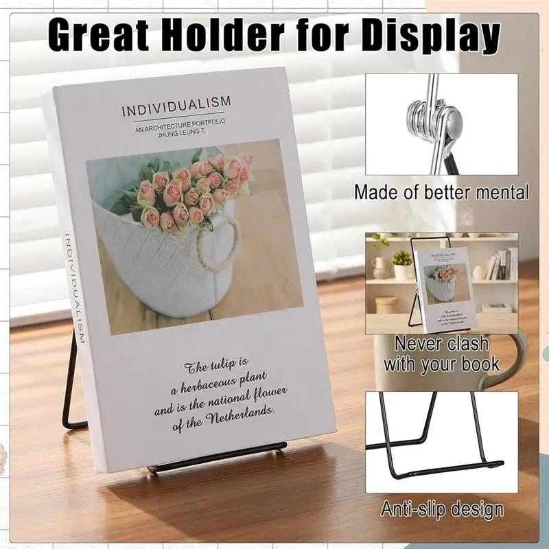 AAAN-Book Easels For Display Adjustable Metal Book Stand Book Stand For Display