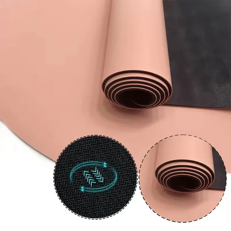 5 mm Beige Nude Brown Chocolate Arch Capsule Non Slip Custom Oval Pill Shape Black Gold Frosted Matte Vegan PU Rubber Yoga Mat