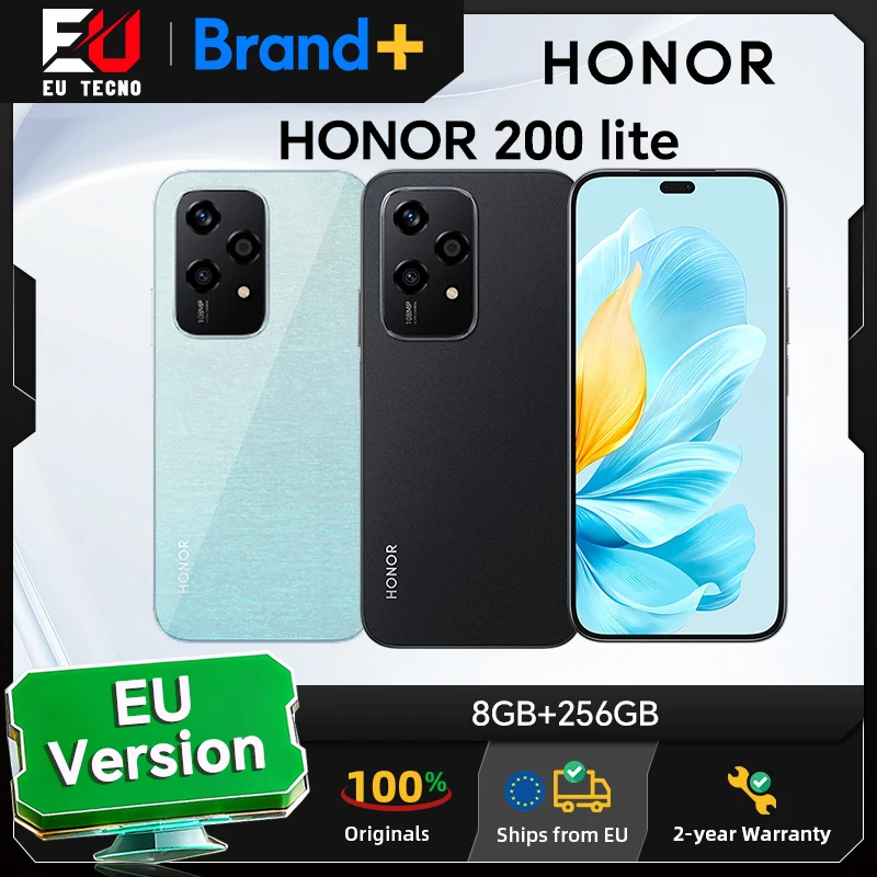 HONOR 200 Lite, Versión EU, Teléfono Inteligente 5G, Cámara de 108MP, Batería d…
