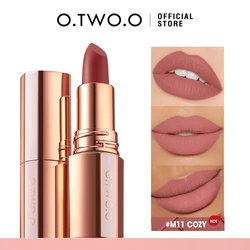 O.TWO.O Lippenstift Lippen tönung wasserdicht langlebige Antihaft-Tasse sexy rot rosa Lippen glasur Samt matt Lippenstift Make-up