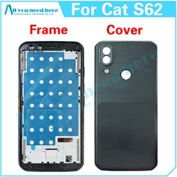 For Cat S62 Front Frame Battery Back Cover Rear Case Cover Middle Frame Rear Lid LCD Frame Replacement