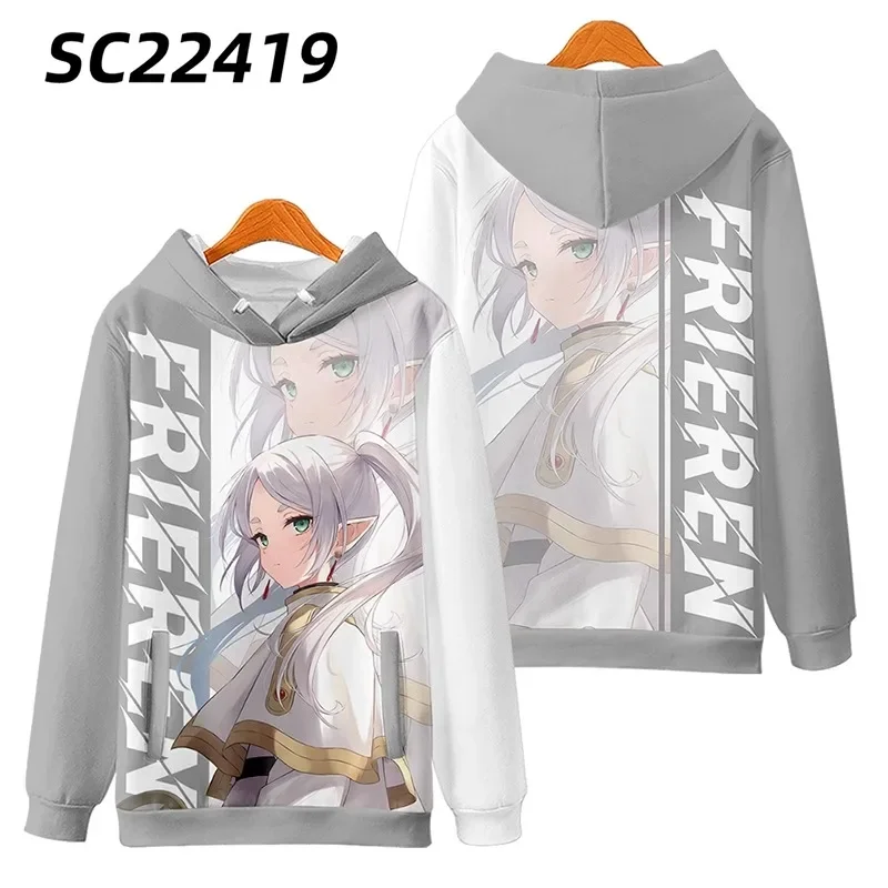 Anime Frieren: Beyond Journey's End 3D Print Oversized Women/Men Hoodie Sweatshirt Frieren Fern Stark Himmel Cosplay Costumes