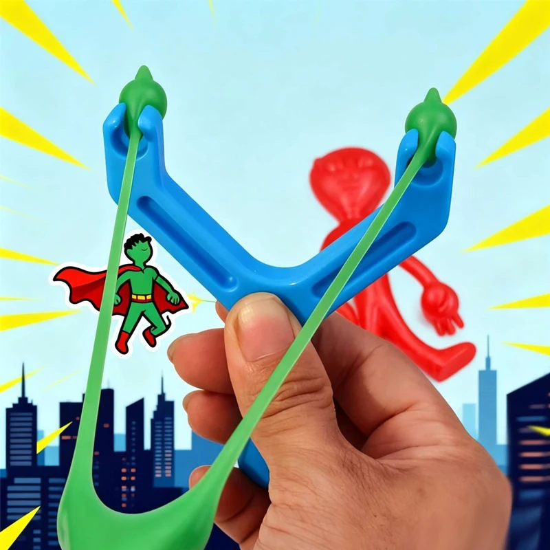 Novelty Gifts Flying Alien Slingshot Stretchy Shooter Toys Birthday Christmas Party Favors Carnival Prizes Classroom Rewards