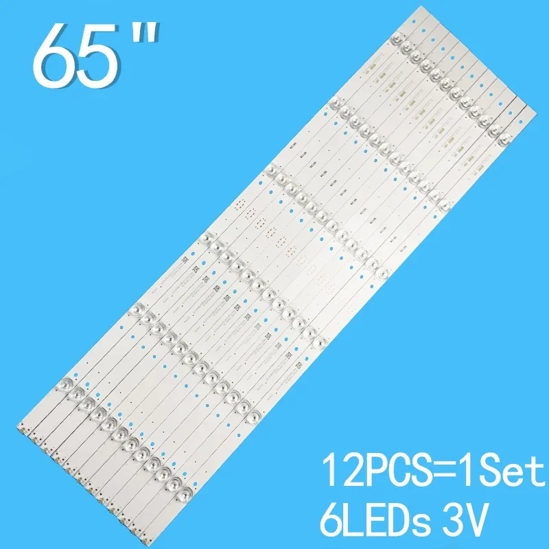 

New 12PCS LED For CRH-K65C8003030T12066BT-REV1.0 JL.D65061330-114AS-M for HAIER 65UG6550 65UG6550GA 65UGX3500 LVU650CSDN V LS65