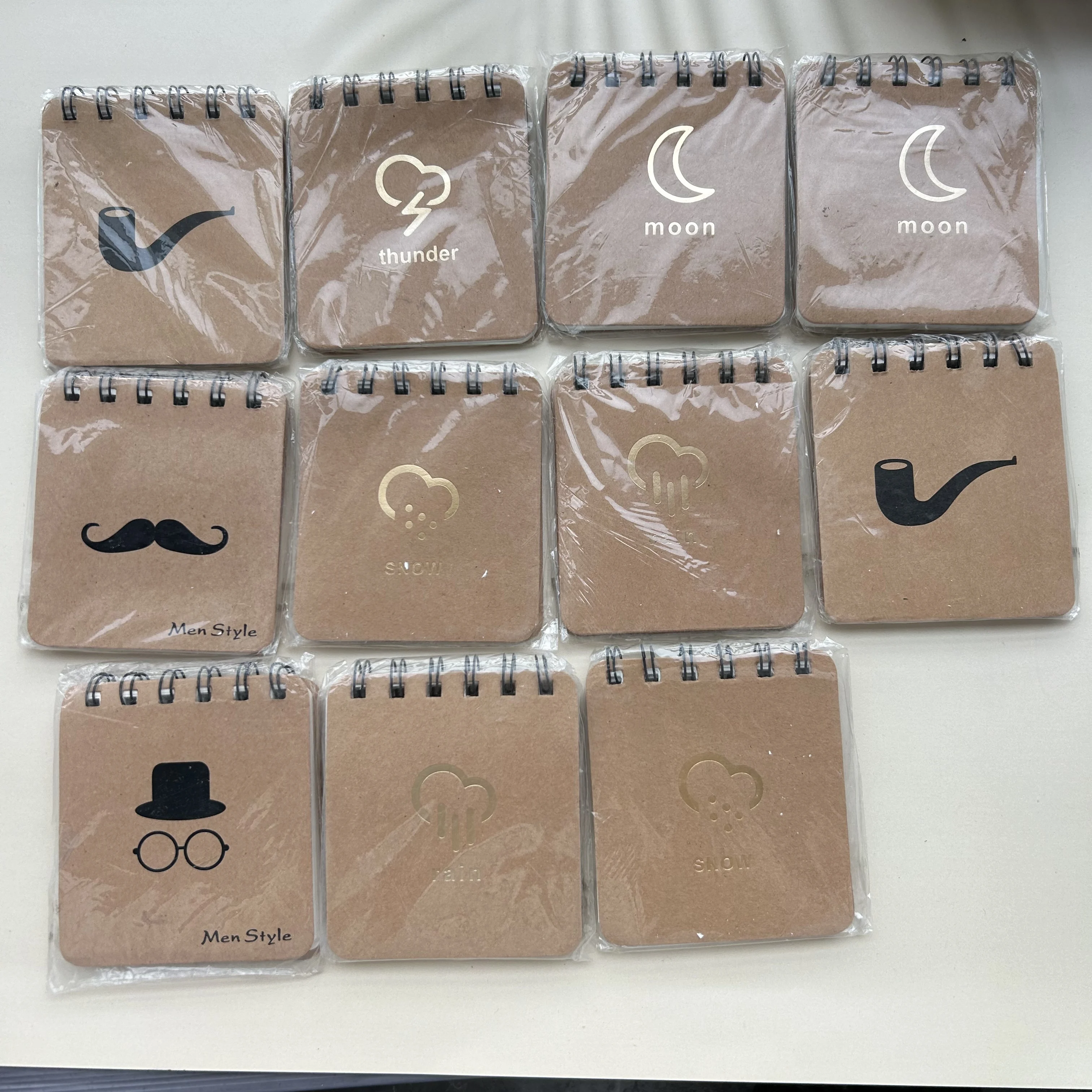 1Pc Random Color Notepad Student Diary Book Writing Pads Office Supplies Hand Account A7 Notebook Coil Notebook Weather Notepad