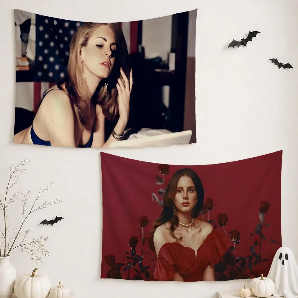 Singer L-Lana Del Rey				 Tapestry Wall Hanging Tapestry Aesthetic Room Decor Banners for Bedroom Living Room Outdoor Party